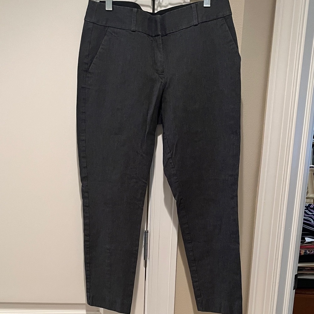 LOFT Dark Gray Julie Skinny Pants